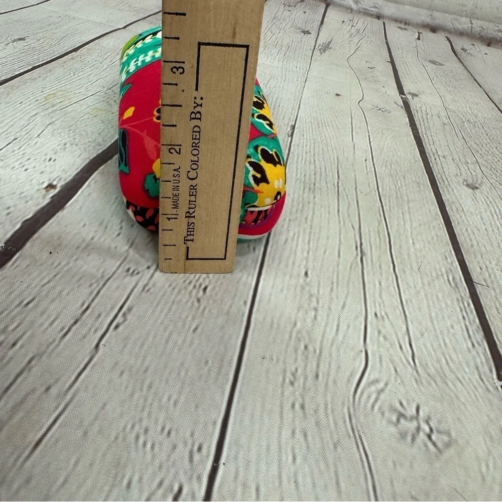 very bradley eyeglass case NWOT bright floral cloth covered hard case